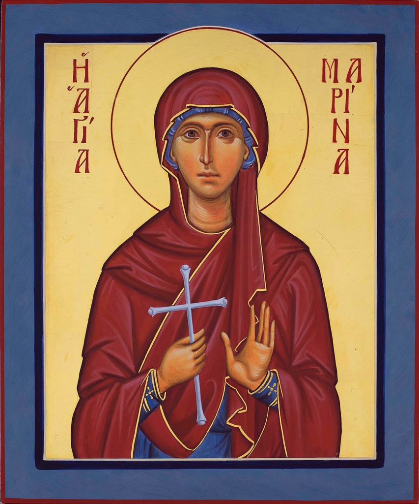 Saint Marina, Great Martyr - Lisa Abbott Sacred Icons